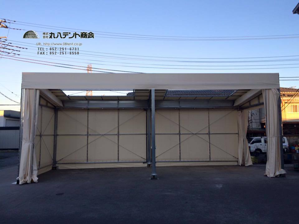 産業Case4　短納期！キャスターテント