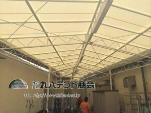 Case1　　産業施設内通路テント