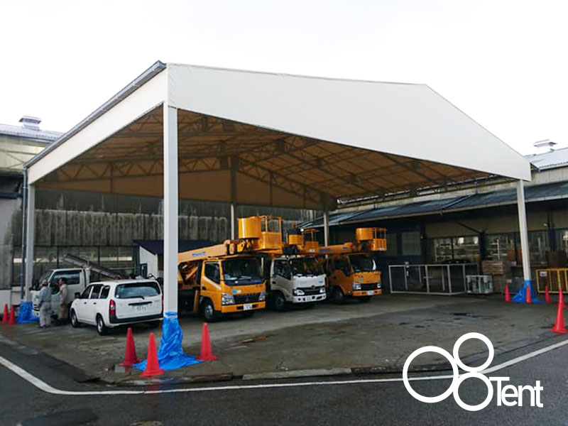 荷捌きテントを施工｜愛知県名古屋市