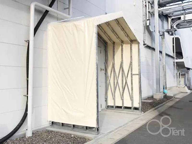 ジャバラテント 入口