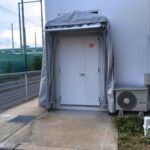キャスター式テント屋根