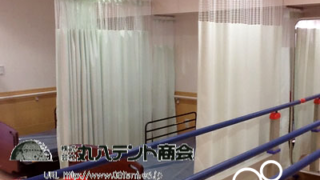間仕切りカーテンを病室内に施工