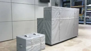 アパレル店舗用の特注什器カバー・柱カバー(装飾用)を製作