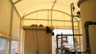 空調設備システムの保護カバーを特注製作