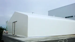 テント倉庫（建築確認申請型）を施工